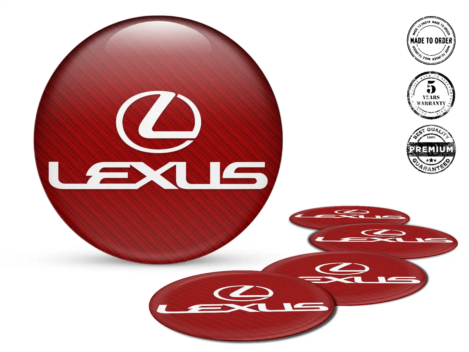 Lexus Pegatinas de Rueda Edición Etiquetas de Epoxi Premium
